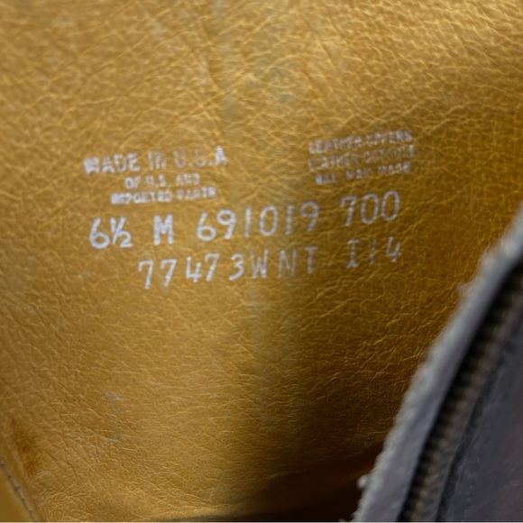 FRYE Sabrina brown leather block heel round toe campus mid boots, size 6.5 - Picture 9 of 15